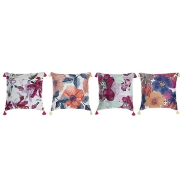 Párna pompom poliészter, mikroszálaspoliészter 45x10x45 cm színes 4 féle
