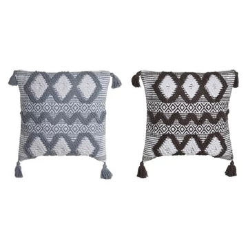 Párna rombusz pamut 45x15x45 cm színes 2 féle