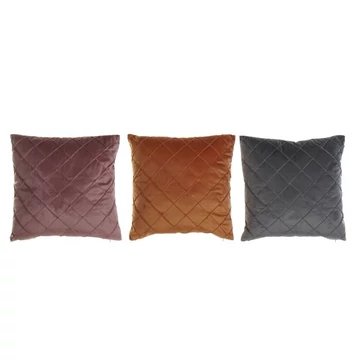 Párna rombusz poliészter, bársony 45x10x45 cm színes 3 féle
