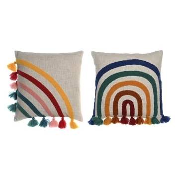 Párna szivárvány pamut 45x15x45 cm színes 2 féle