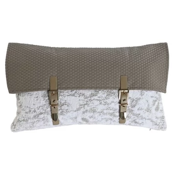 Párna textil, poliuretán 50x10x30 cm bézs, fehér