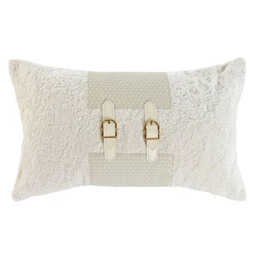 Párna textil, poliuretán 50x10x30 cm fehér