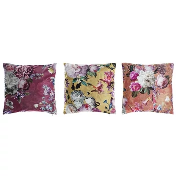 Párna virágok poliészter 45x15x45 cm narancssárga, piros 3 féle