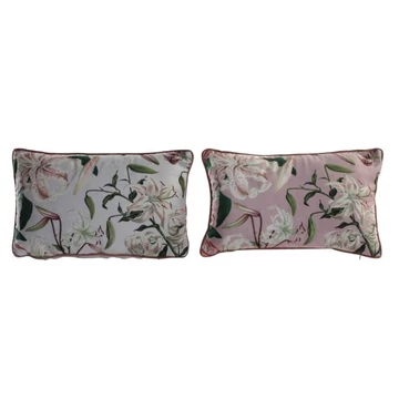 Párna virágok poliészter 50x15x30 cm bézs, pink 2 féle