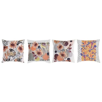 Párna virágos poliészter, mikroszálaspoliészter 45x10x45 cm színes 4 féle