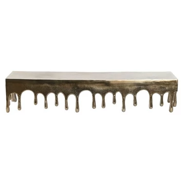 Polc alumínium 89x25x26 cm bronz