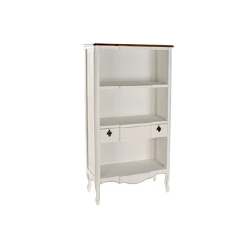 Polc császárfa 75x35x143 cm fehér, barna