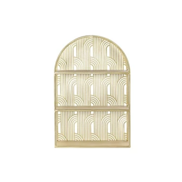 Polc falra fém 40x15x60 cm arany