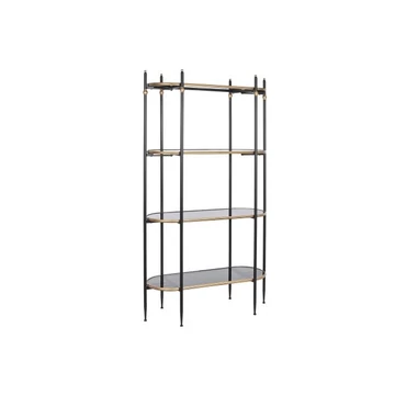Polc fém 103x42x180 cm fekete