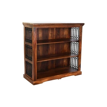 Polc rózsafa, fém 100x38x95 cm barna