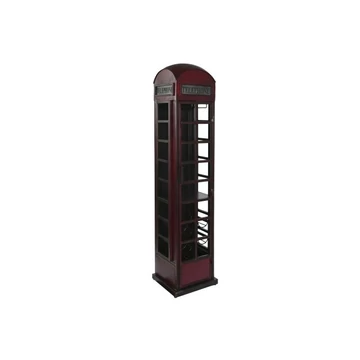 Polc telefonfülke fém 40x38x175 cm piros