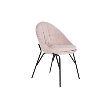 Szék bársony, fém, poliészter 60x60x85 cm pink
