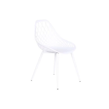 Szék polipropilén, fém 55x48,5x83,5 cm fehér