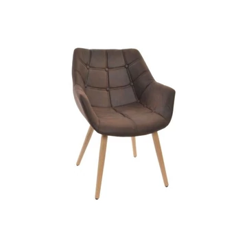 Szék poliuretán, bükkfa 60x62x81 cm sötétbarna, natúr