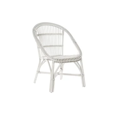 Szék rattan 63x50x89 cm fehér