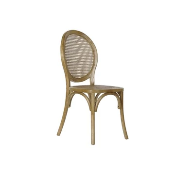 Szék szilfa, rattan 45x42x92 cm világosbarna