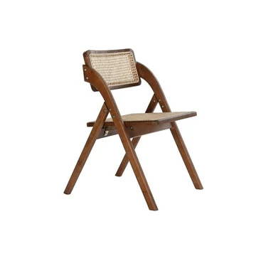 Szék szilfa, rattan 45x45x79 cm sötétbarna