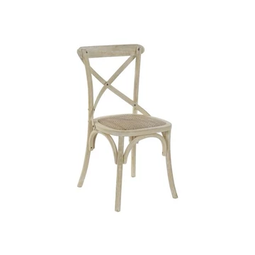 Szék szilfa, rattan 50x52,5x88 cm fehér