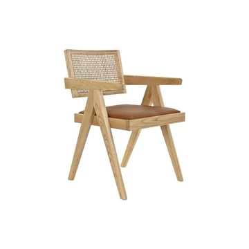 Szék szilfa, rattan 55x54x82 cm natúr