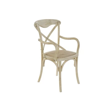 Szék szilfa, rattan 55x57x92 cm fehér