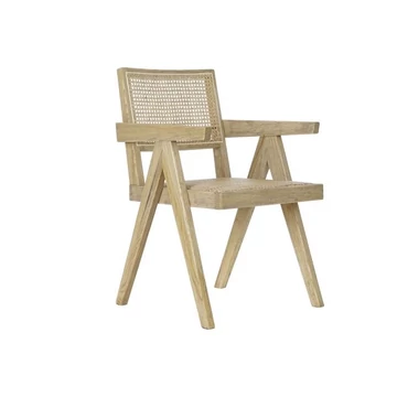 Szék szilfa, rattan 56,5x60x86 cm natúr