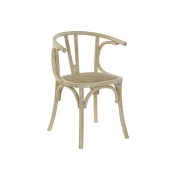 Szék szilfa, rattan 56x50x76 cm fehér