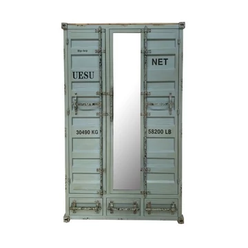Szekrény fém 112x46x174 cm kék