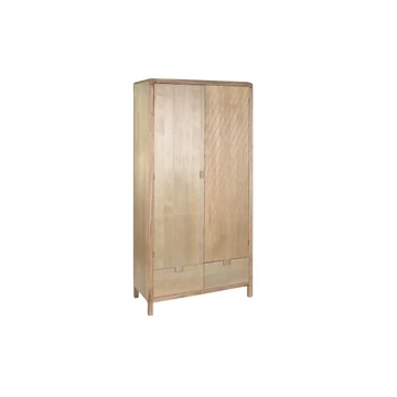 Szekrény fenyő, mdf 90x40x180 cm natúr