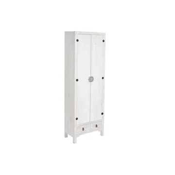 Szekrény lucfenyő, mdf 60x30x180 cm fehér, piros