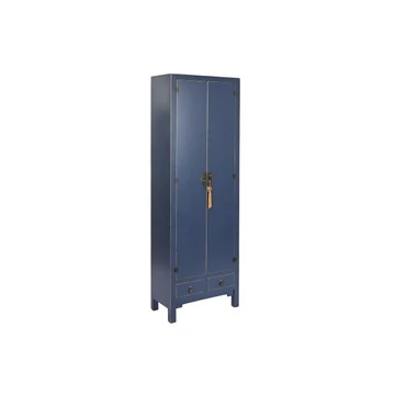 Szekrény lucfenyő, mdf 60x30x180 cm kék, piros
