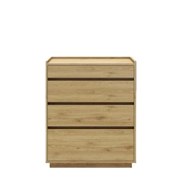 Szekrény mdf, tölgyfa 75x40x90 cm natúr