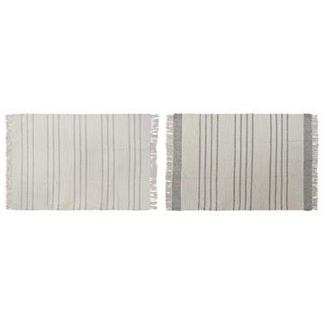 Szőnyeg bojtos pamut 120x180x0,75 cm fehér, szürke 2 féle