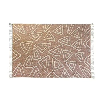 Szőnyeg bojtos pamut 160x230x1 cm pink, fehér