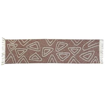 Szőnyeg előszoba pamut 60x240x1 cm pink, fehér