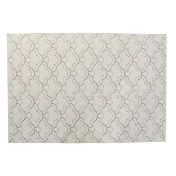 Szőnyeg felhők poliészter 120x180x1 cm fehér, szürke