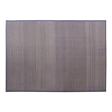 Szőnyeg geometrikus bambusz 200x290x0,5 cm kék, natúr