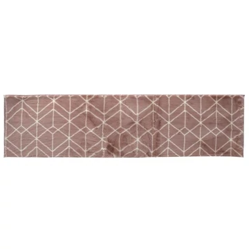 Szőnyeg geometrikus poliészter 60x2,4x1 cm pink