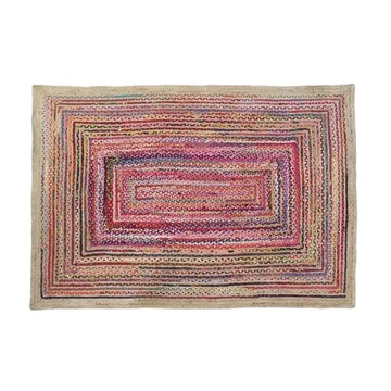 Szőnyeg juta, pamut 163x220x1 cm színes