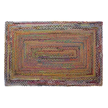Szőnyeg juta, pamut 200x290x1 cm barna, színes