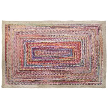 Szőnyeg juta, pamut 201x292x1 cm színes