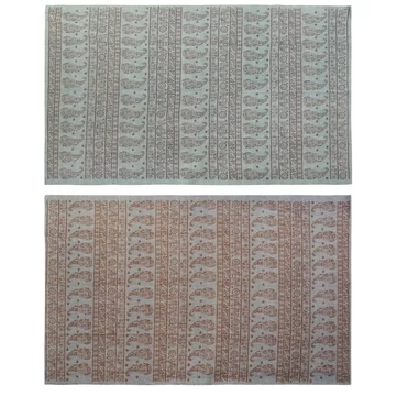 Szőnyeg pamut 160x230x0,4 cm kék, zöld 2 féle