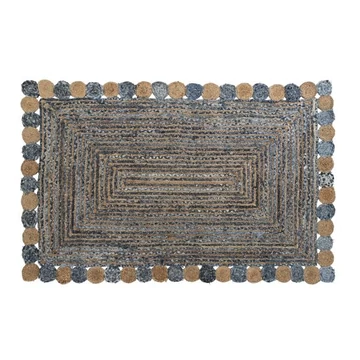 Szőnyeg pamut, juta 160x230x1 cm színes, kék