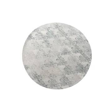 Szőnyeg pamut, poliészter 200x200x1 cm kék, fehér