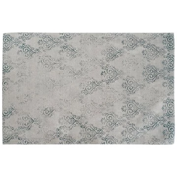 Szőnyeg pamut, poliészter 200x290x1,5 cm kék, fehér