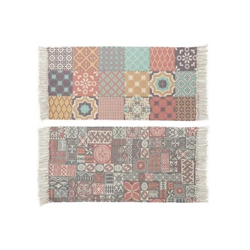 Szőnyeg patchwork pamut, poliészter 135x60x1 cm színes 2 féle