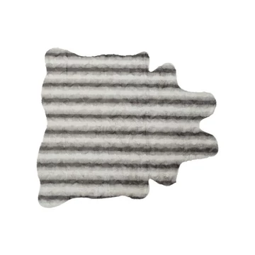 Szőnyeg poliészter 160x150x2 cm szürke, fehér