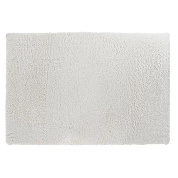 Szőnyeg poliészter 180x230x2,2 cm törtfehér, ezüst