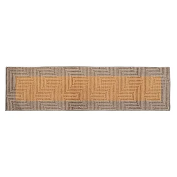 Szőnyeg poliészter 60x240x0,7 cm sárga
