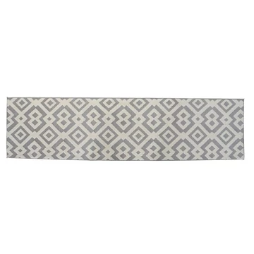 Szőnyeg poliészter 60x240x1 cm szürke, bézs