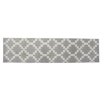 Szőnyeg poliészter 60x240x1 cm világosszürke, krém